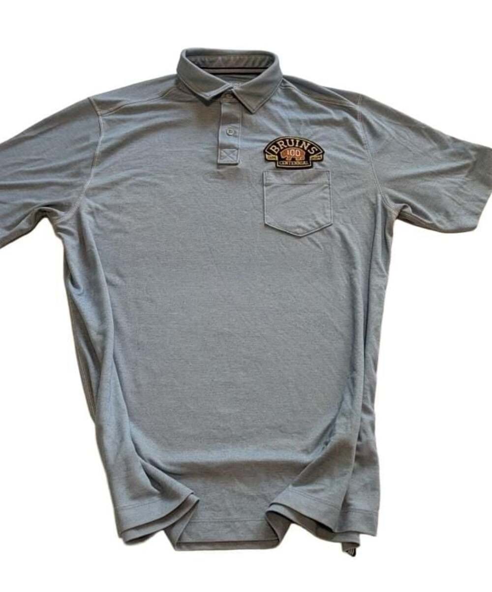Bermuda Sands Boston Bruins 100th Centennial Anniversary Polo Shirt Large